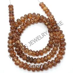 AAA+++ Natural Champagne Zircon Carved Melon Gemstone Beads Extremely rare