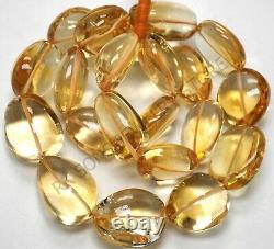 AAA++ Natural Citrine Beads Smooth Nugget Gemstone Beads Rare Orange Citrine