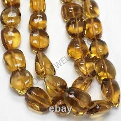 AAA++ Natural Citrine Beads Smooth Nugget Gemstone Beads Very Rare Citrine Beads