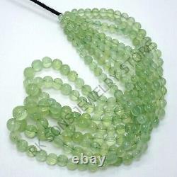 AAA++ Natural Green Prehnite Carved Melon Round Beads Very Rare Gemstone Beads