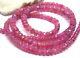 Aaa Rare Gem Grade Natural Faceted Pink Spinel Beads Strand 58ctw 17 3-5mm