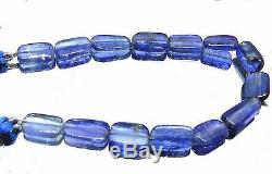 AAA RARE GENUINE NATURAL GEM BLUE KYANITE NUGGET BEADS 125cts 15-17mm 9 STRAND