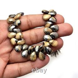 AAA+ RARE Schelm Blend Loose Gemstone 10mm-12mm Pear Briolettes Smooth Beads