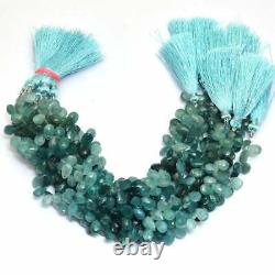 AAA Rare Grandidierite 6x9mm Pear Briolette Faceted Gemstone Beads 8inch Strand