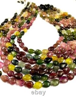 AAA+ Rare Pear Shape Multi Tourmaline Smooth Bead Multi Tourmaline Gemstone Bead