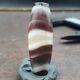 Aa Rare Yemeni Middle Eastern Natural Candy Agate Amulet Unique Pattern