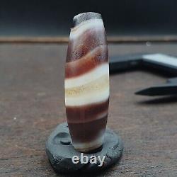 AA Rare Yemeni Middle Eastern Natural Candy Agate Amulet Unique Pattern