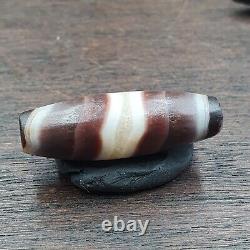 AA Rare Yemeni Middle Eastern Natural Candy Agate Amulet Unique Pattern