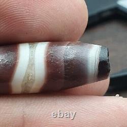 AA Rare Yemeni Middle Eastern Natural Candy Agate Amulet Unique Pattern