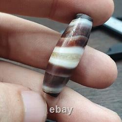 AA Rare Yemeni Middle Eastern Natural Candy Agate Amulet Unique Pattern