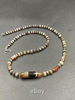 ANCIENT RARE INDO Tibetan banded Agate beads old Beads Himalayan beads Antique