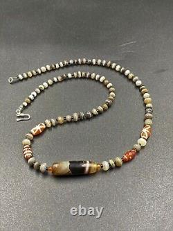 ANCIENT RARE INDO Tibetan banded Agate beads old Beads Himalayan beads Antique