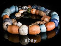 A Mixed Strand of Rare Collectible Antique African Trade and Ancient Stone Beads