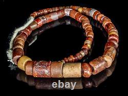 A Strand of Ancient Excavated and Antique Rare Stone Beads CRBM 10611