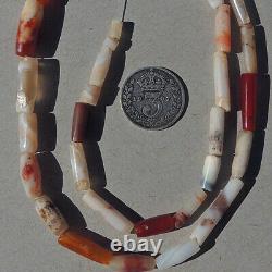 A strand of selected rare ancient small and tiny agate stone beads mali #4913