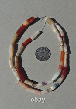 A strand of selected rare ancient small and tiny agate stone beads mali #4913