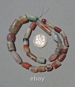 A strand of selected rare ancient small and tiny agate stone beads mali #4948
