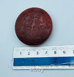 Afghanistan Ancient seal intaglio near eastern rare stone agate Bead