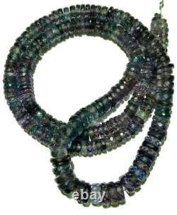Alexandrite Faceted Flat Rondelle Beads 5-7mm rare Alexandrite Gemstone Beads