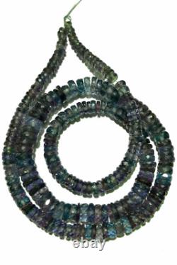 Alexandrite Faceted Flat Rondelle Beads 5-7mm rare Alexandrite Gemstone Beads