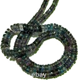 Alexandrite Faceted Flat Rondelle Beads 5-7mm rare Alexandrite Gemstone Beads