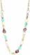 Alexis Bittar Semi-precious Multi-stone Beaded Chain Necklace 38l Rare Nwt $295