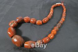 Alte XL rare Steinperlen Jaspis AE99 Jasper Strand Antique Stone Beads Afrozip