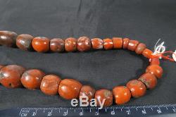 Alte XL rare Steinperlen Jaspis AE99 Jasper Strand Antique Stone Beads Afrozip