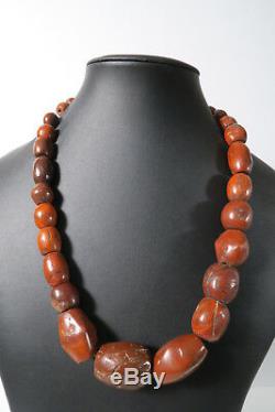 Alte XL rare Steinperlen Jaspis AE99 Jasper Strand Antique Stone Beads Afrozip