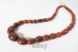 Alte XL rare Steinperlen Jaspis AE99 Jasper Strand Antique Stone Beads Afrozip