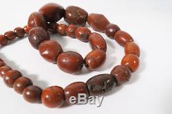 Alte XL rare Steinperlen Jaspis AE99 Jasper Strand Antique Stone Beads Afrozip