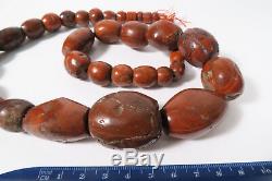 Alte XL rare Steinperlen Jaspis AE99 Jasper Strand Antique Stone Beads Afrozip