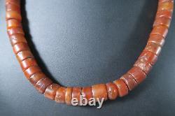 Alte rare Steinperlen Karneol AH75 Bankam Antique Carnelian Stone Beads Afrozip
