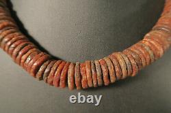 Alte seltene Steinperlen Scheiben DO79 Ancient rare Stone Disk Beads Sahel