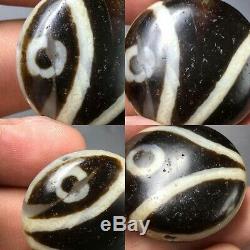Amazing Ancient old Agate Stone Ancient Eye Banded Rare Dzi Bead