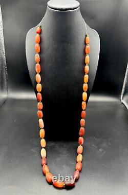 Ancient Agate Wheat Shape Beads Strings With Rare Beautiful Color