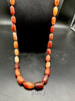 Ancient Agate Wheat Shape Beads Strings With Rare Beautiful Color