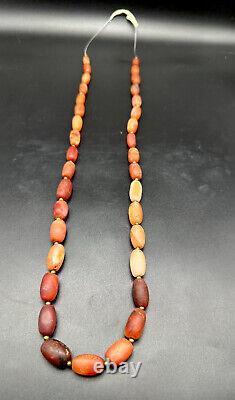 Ancient Agate Wheat Shape Beads Strings With Rare Beautiful Color