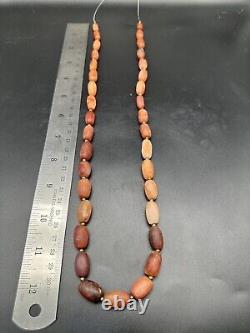 Ancient Agate Wheat Shape Beads Strings With Rare Beautiful Color