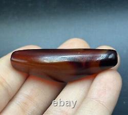 Ancient Bactrain Greek Agate Rare Color Bead In Good Condition