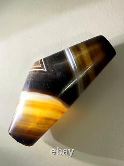 Ancient Beautiful Rare Banded Agate, Dzi, Amulet Bead