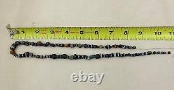 Ancient Greco Bactrian Rare Black Banded Agate Beads