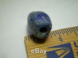 Ancient Huge Rare Blue Gem Conicaly Drild Hevy Minral/patina Kilr Best IV Got1a1