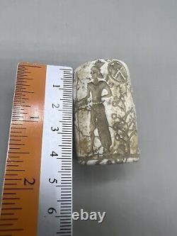 Ancient Near East Rare Historical Stone Cylinder Seal, bead