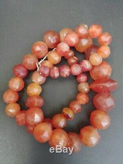 Ancient Roman Agate Stone Beads Necklace Rare Antique Old Genuine 2000+ Years