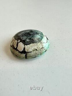 Ancient Tibet Luk Mik Sheeps Eye Bead Agate Stone EXTREMELY rare Green Color