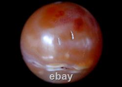 Ancient dZi Bead Stripes- Indus Valley Huge & Very Rare Carnelian Bead 17mm