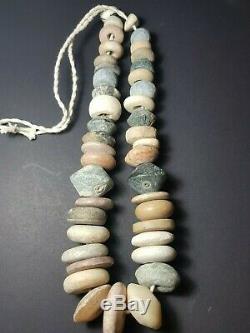 Ancient indus valler wonderfull stone rare beads string