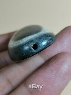 Ancient near Eastern rare, black stone evil protecter eye bead