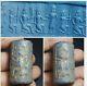 Ancient Near Eastern Sasanian Rare Lapiz Lazuli Stone Cylinderseal Bead